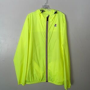 Neon yellow windbreaker like new